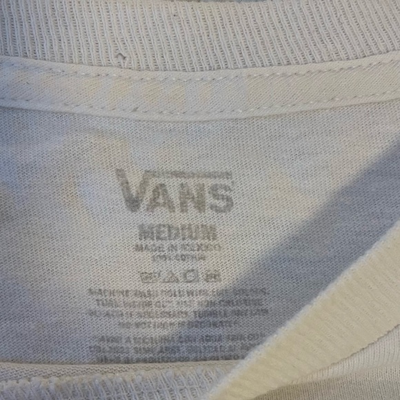 Vans Classic Logo T- Shirt Size Medium Off the Wall Skateboarding Spell Out‎ Tee - Picture 2 of 4